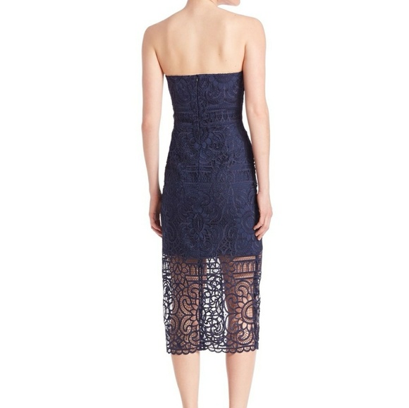Nicholas Floral Lace Navy Dress Size 2 NWT - Picture 2 of 7
